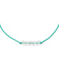 5-Bead Necklace Seafoam Green