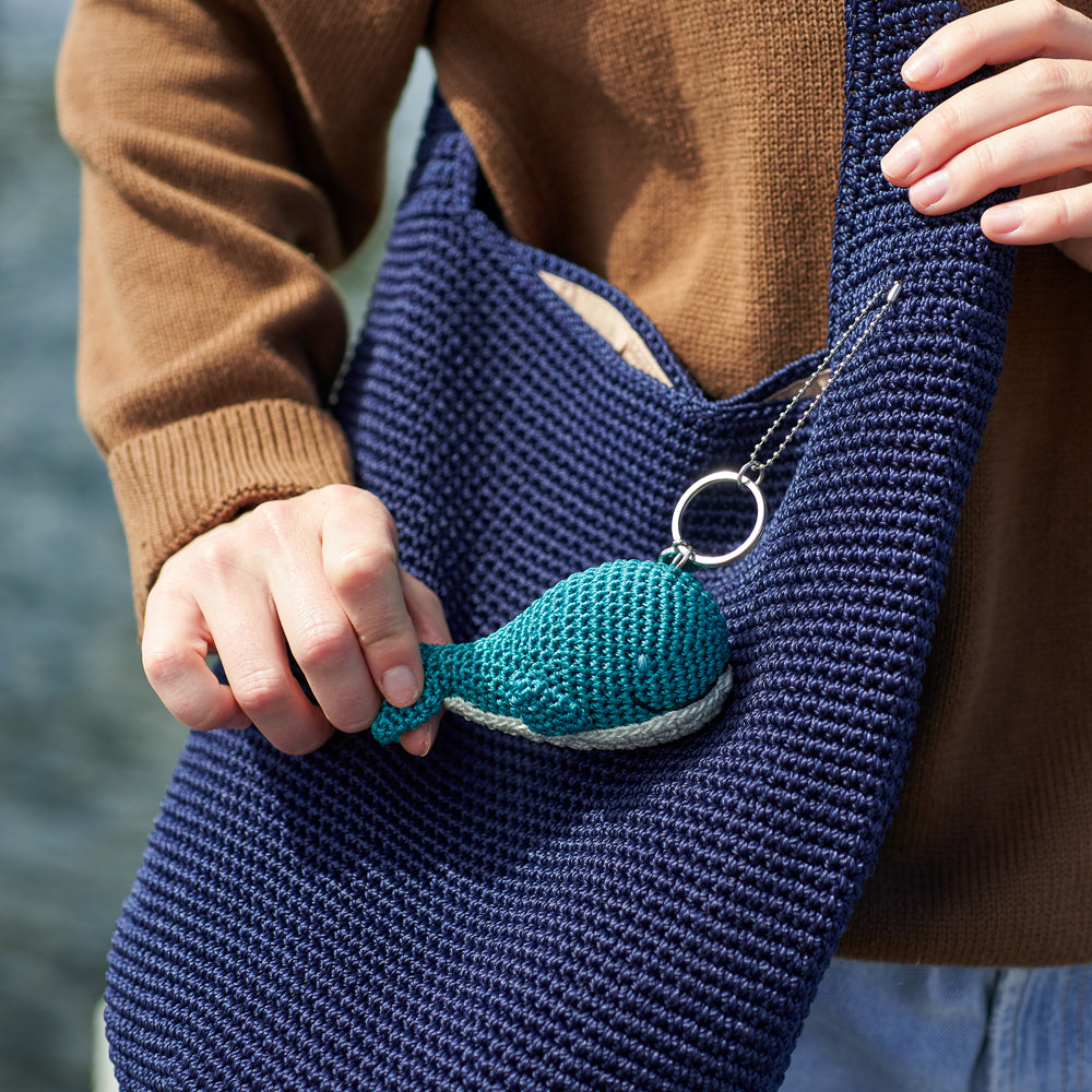 Sakroots x 4ocean Crochet Hobo Bag with Critter Keychain