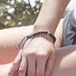 Lava Stone Beaded Bracelet in Signature Blue