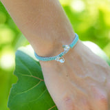 4ocean Dolphin Braided Bracelet with a Leaf