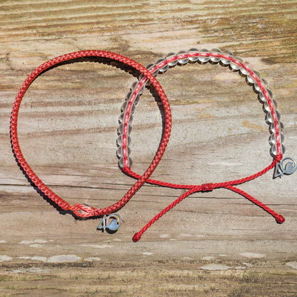 4ocean Coral Reef Bracelet 2-Pound Pack - On a Wooden Plank