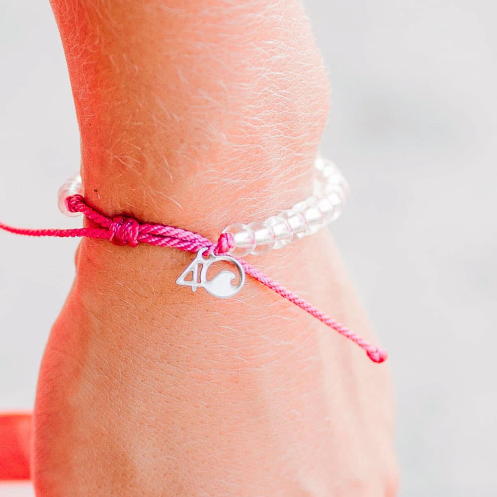 4ocean Clean Ocean Club Beaded Bracelet Subscription Program - Pink Flamingo Beaded Bracelet