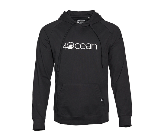 4cean black hooded sweatshirt - front