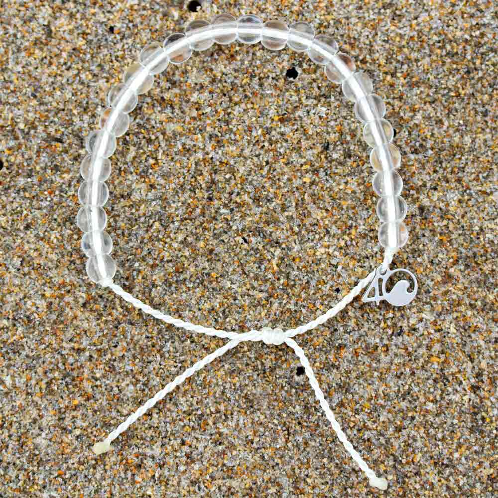 4ocean Polar Bear Beaded Bracelet on sand
