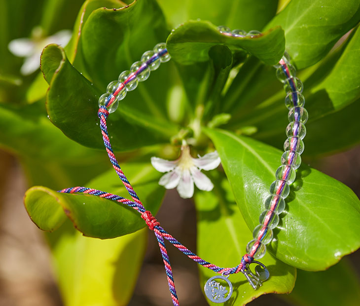 Mesoamerican Coral Reef Vintage Beaded Bracelet