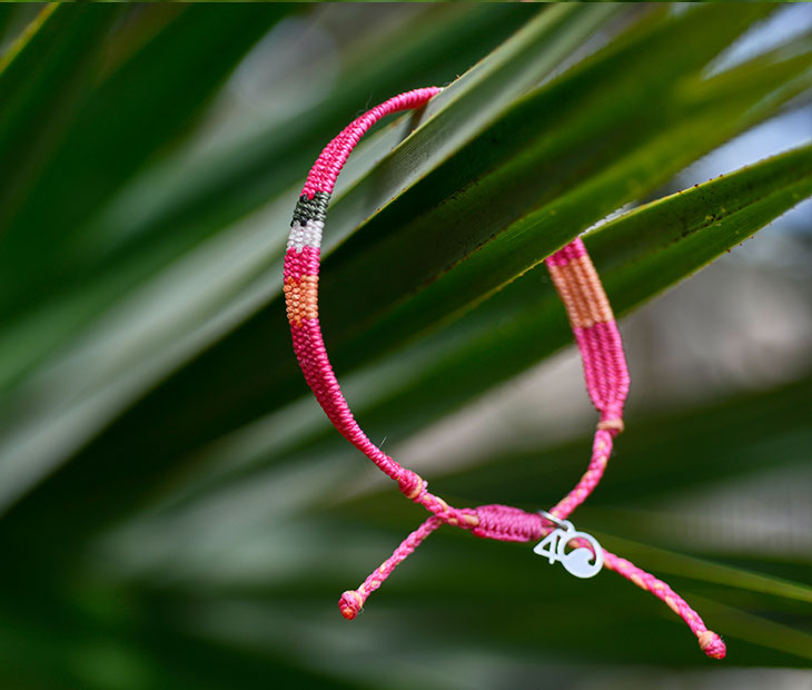 4ocean Guatemala Nautical Stripe Bracelet - Pink