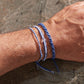Ocean Bracelet Stack on a man's arm