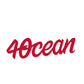 4ocean logo script sticker
