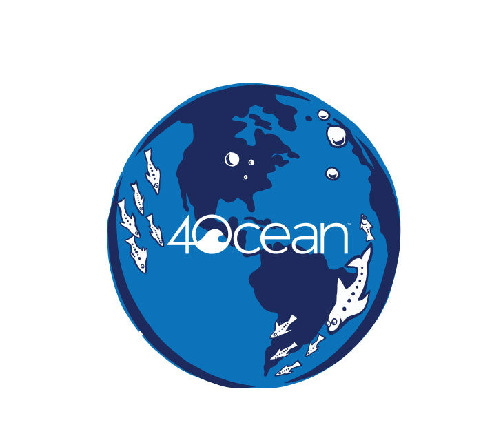 4ocean earth logo sticker