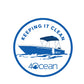 keeping it clean 4ocean vessel sticker