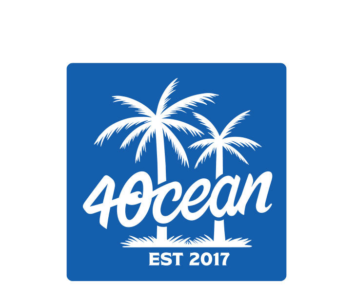 4ocean palm trees sticker