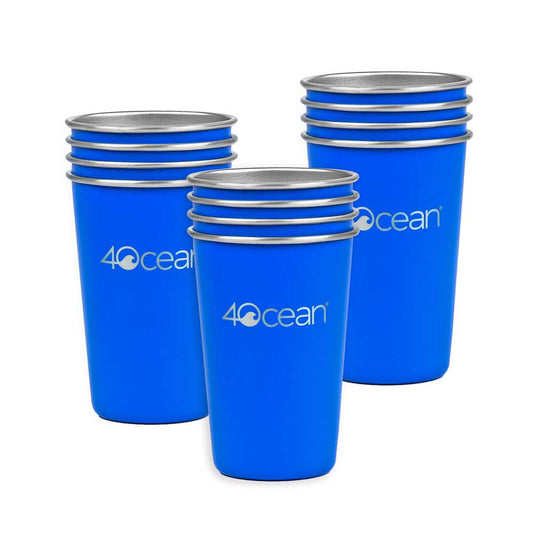 4ocean Reusable Stainless Steel Cup 12-Pack