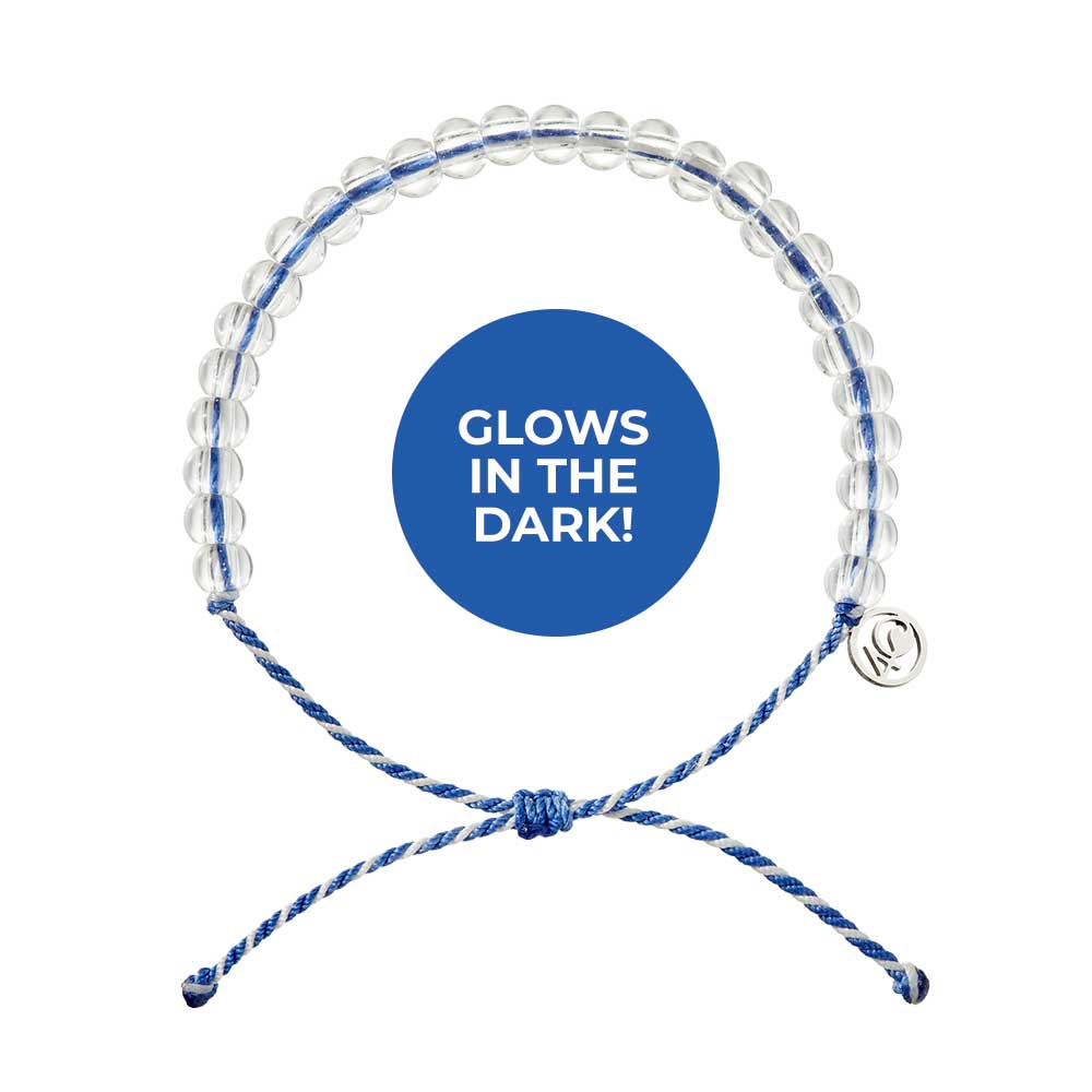 Deep Sea Beaded Bracelet in Abyssal Blue Glow