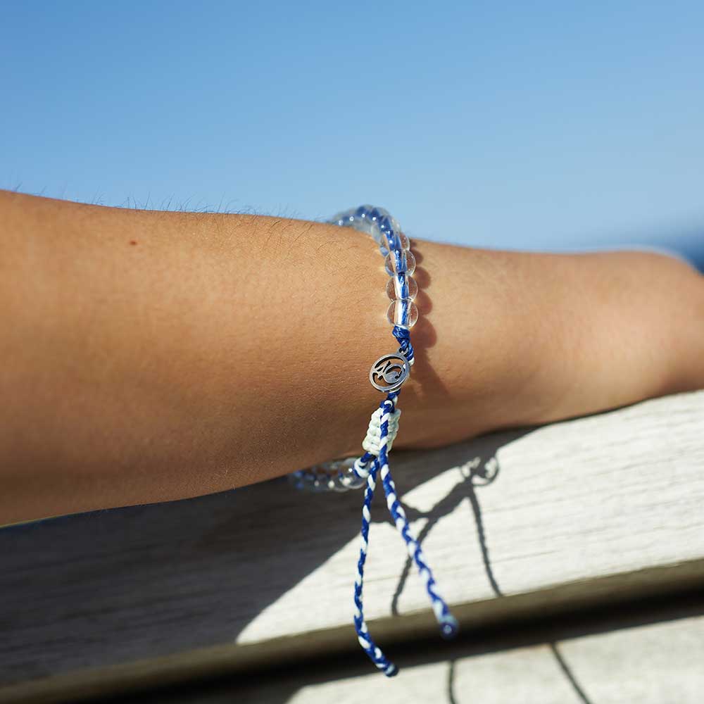 Deep Sea Beaded Bracelet in Abyssal Blue Glow