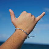 Deep Sea Beaded Bracelet in Abyssal Blue Glow