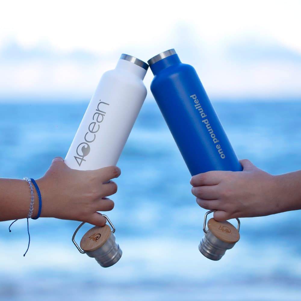 4ocean Resolution Starter Pack - Reusable Bottle, & Utensil Set