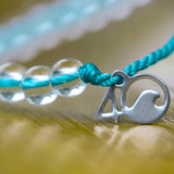 4ocean White-Sided Dolphin Beaded Bracelet Closeup