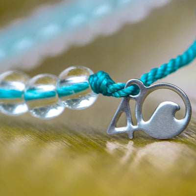 4ocean White-Sided Dolphin Beaded Bracelet Closeup